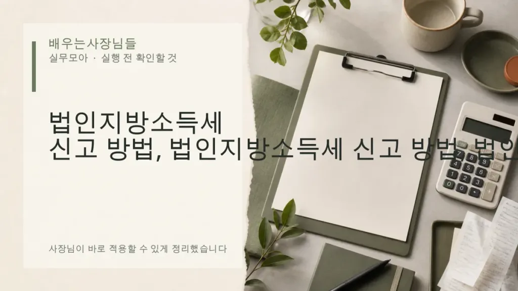법인지방소득세 신고 방법, 법인세 납부 뒤 위택스 확인 절차